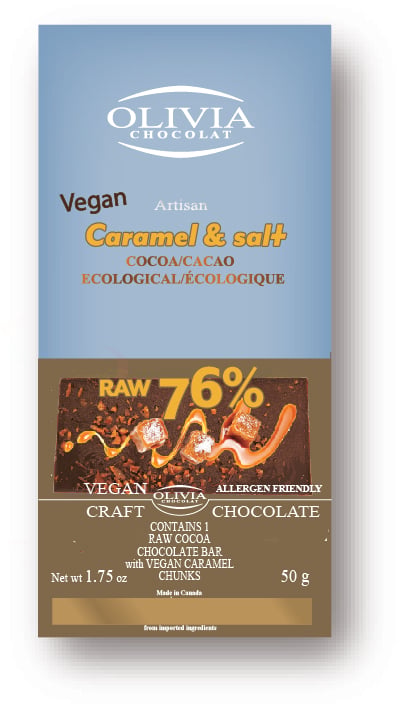 Raw 76% Vegan Caramel and Salt